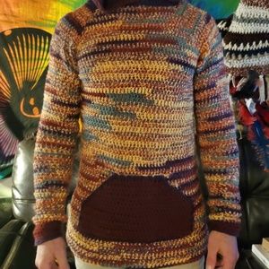 Mens handmade crochet sweater